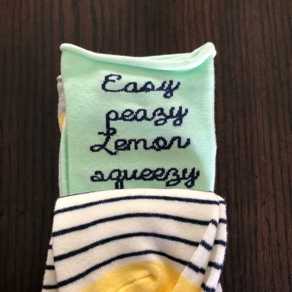🍋Kelly&Katie - 3-Pair Lemon Themed Socks🍋 - Picture 3 of 7